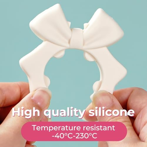 Bow Spoon Holder Cute Spoon Rest for Stove Top, Steam Releaser & Lid Lifter – Heat Resistant Silicone Cooking Gadget, Cute Kitchen Accessories, Gift for Home Cooks - Image 6
