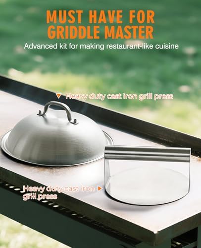 homenote Griddle Accessories Kit for Blackstone with Dome and Burger Press - Image 2