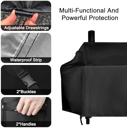 Charcoal Grill Cover for Royal Gourmet CC1830V 30 Charcoal Grill - Image 4
