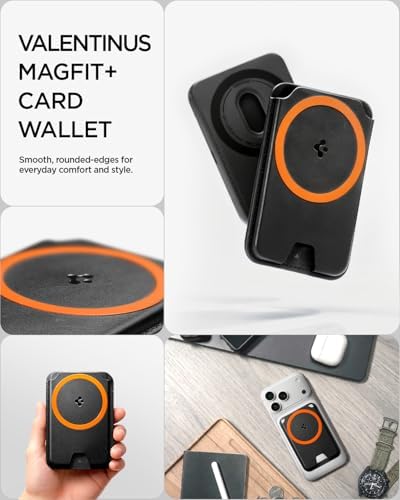 Spigen for MagSafe Wallet, Holds 5 Cards, Strong Magnet, Valentinus MagFit+ - Image 3