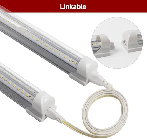 LED Shop Light for Garage, T8, 3FT, 30W, 4680LM, 6000K, 8 Pack - Image 4