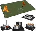 Heat Resistant Mats for Countertop and Grill Table, Fireproof Grill Mats for Outdoor Grill, Under Griddle BBQ Mat, Portable Charcoal Grill, Air Fryer, Gas Grill,Green,15 x 18 inch by Unknown