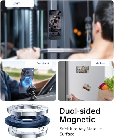 SYNCWIRE Magnetic Phone Ring Holder, for MagSafe Phone Grip Stand Kickstand - Image 4