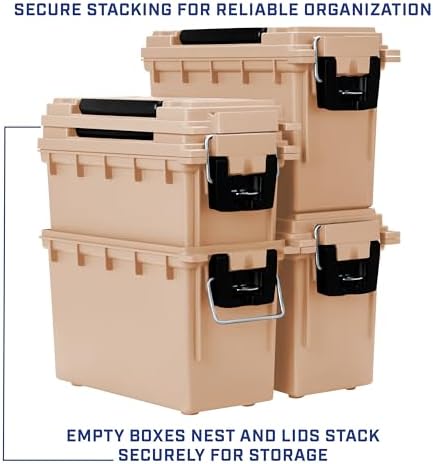 Sheffield 12627 Ammo Box Made in USA Stackable Lockable Ammo Storage Box - Image 6