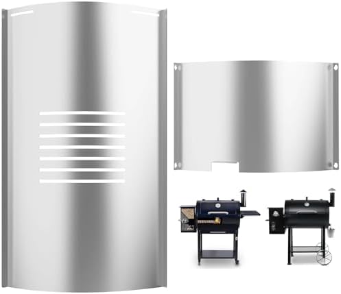 Flame Broiler Slide Cover & Bottom Kit for Pit Boss Smoker Replacement Parts Pit Boss Accessories 820 Deluxe, Pit Boss 820 SER Pellet Grills 820FB, 820FBC, 820S, 820SC, 820XL, Pro SER 820-PS1 (Lowes) by PETKAO