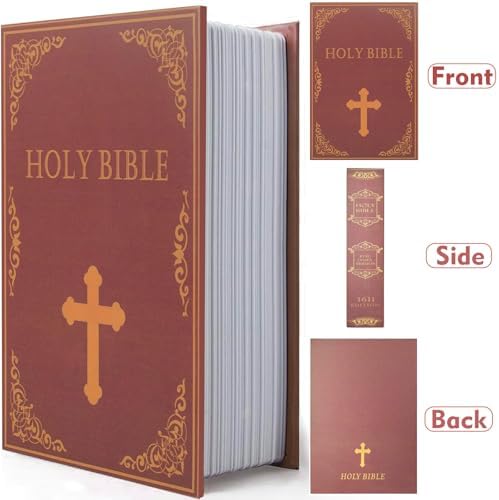 Decorative Book Safe with Combination Lock, Diversion Faux Book Hidden Safe - Image 7