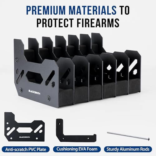 BlackSmith Foam Pistol Rack for Gun Safe Gun Accessories Storage Firearm Handgun Rack Revolver Pistols Holder - Image 5