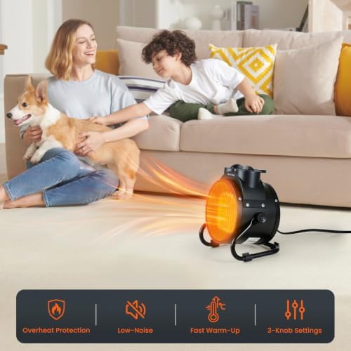 Outdoor Heater for Patio, 1500W PTC Ceramic Electric Space Heater - Image 4