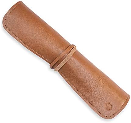 Angus Stoke Knife Bag for Chefs–knife Roll Bag leather 7 slots – Leather Knife Case Noah (brown) by AngusStoke