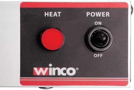 Winco 36" Silver Food Heat Lamp Strip Heater with Undermount Brackets - Image 2