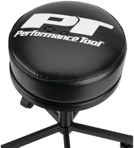Performance Tool W85033 Pneumatic Rolling Shop Stool with Wheels - Image 5
