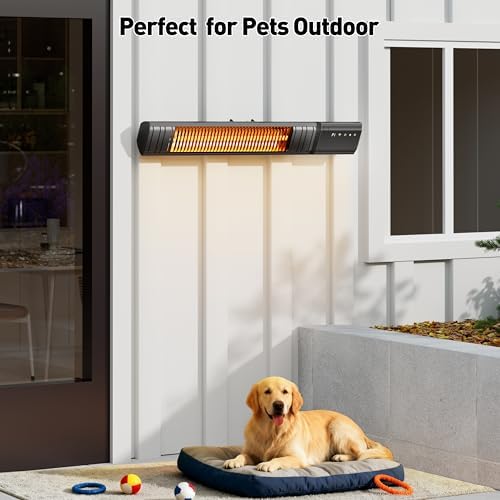Sundate 1500W Infrared Patio Heater, WiFi App, 9 Heat Levels, 24H Timer - Image 6