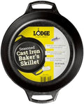 Lodge Pre-Seasoned Cast Iron Baker's Skillet, 10.25 Inches by Lodge