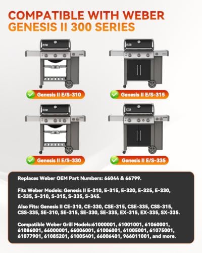 66044 Foldable Warming Rack for Weber GS4 Genesis II 300 Series Grills - Image 3