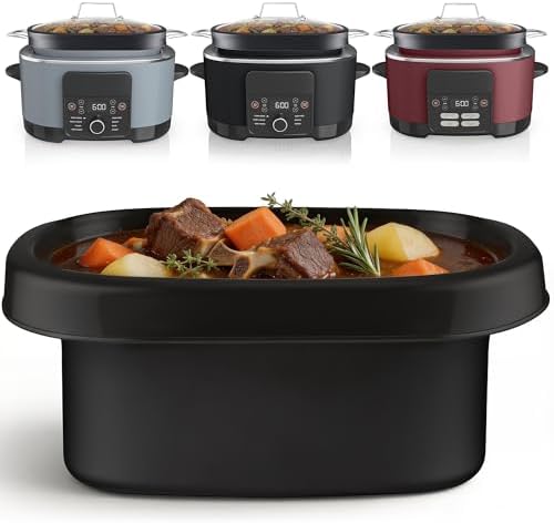 Silicone Slow Cooker Liners fit Ninja Foodi PossibleCooker PRO/PLUS 8.5 QT by MayweTanso