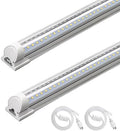 Barrina T8 LED Shop Lights 4FT, 40W 5500LM 6500K, High Output, 2 Packs by Barrina