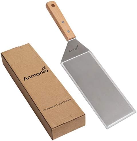 Stainless Steel Metal Griddle 4 x 8 inch Spatula - Spatula Hamburger Turner Scraper - Pancake Flipper - Great for BBQ Grill and Flat Top Griddle - Commercial Grade - Image 5
