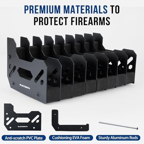 BlackSmith Foam Pistol Rack for Gun Safe Gun Accessories Storage Firearm Handgun Rack Revolver Pistols Holder - Image 5