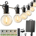 Brightown 37FT Solar String Lights Outdoor, IP65 Waterproof, Remote, Timer by Brightown