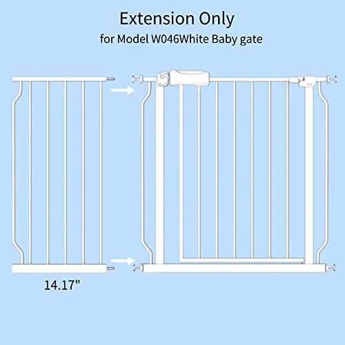 Fairy Baby Fairy Baby Walk Through Baby Gate Auto Close White Child Safety Gates Extension - Image 3