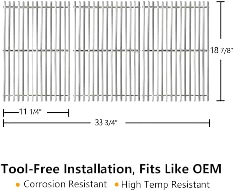 Hongso SUS304 Grill Grates 66089 for Weber Genesis II S/E-435 Genesis 2 400 - Image 2
