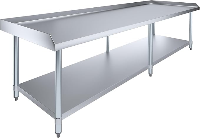96" x 30" Stainless Steel Equipment Stand with Undershelf NSF by ExpressKitchQuip