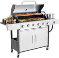AMERLIFE 63,000 BTU 6-Burner Propane Gas Grill With Side Burner by AMERLIFE