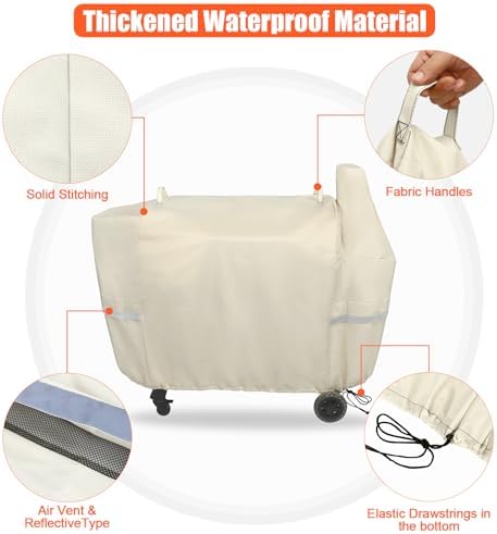 QuliMetal Grill Cover for Pit Boss Austin XL/Rancher XL 1000 - Image 3