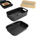 Replacement Cooking Pot & Combo Crisper Basket for Ninja Foodi FG551/DG551/DG651 Smart XL Indoor Grill, Non-Stick Grill Basket, Griddle Pan w/100 Pack Disposable Air Fryer Paper Liners by Unknown