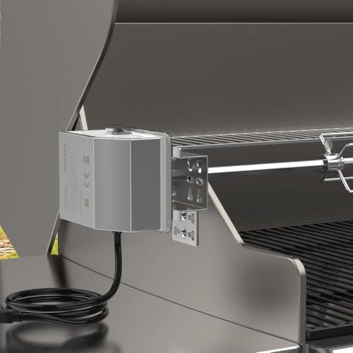onlyfire Universal Grill Rotisserie Kit, 45"-53" x 1/2" Hexagon Spit Rod - Image 6
