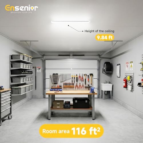 Ensenior 4FT LED Shop Lights, 6000K T8 Commercial Bay Lighting, 10 Pack - Image 6