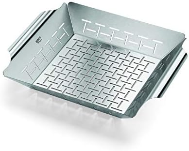 Weber® Deluxe Grilling Basket, Stainless Steel for Gourmet Grilling by Unknown