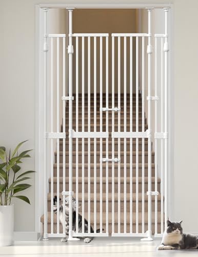 Extra Tall Cat Gate for Doorway, Pressure Mounted Pet Gate by Sprouterie