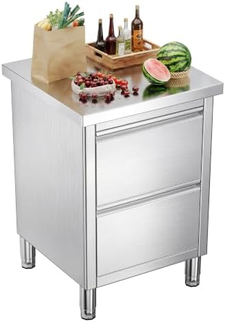 SPECRAFT 24x24 Inch Stainless Steel Cabinet Prep Table by SPECRAFT