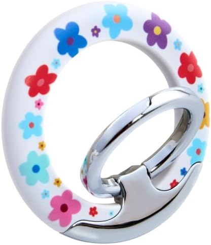 Magnetic Phone Ring for MagSafe Grip, Super Magnet Twinkle Design Ring Holder Stand, MagSafe Accessory for iPhone 17/16/15/14/13 Pro Max Plus，Rainbow Garland by Unknown