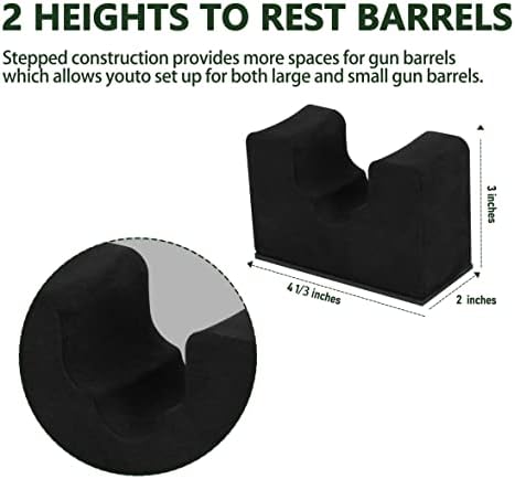 Adoreal 2 Pack Gun Rack for Gun Storage, Gun Safe Accessory for Rifles and Shotguns, Gun Holder in Gun Cabinet, Shotgun Rifle Rest, Foam Material with Magnetic Strip, Gifts for Hunters… - Image 5