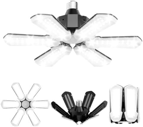 TANBABY 1 Pack LED Garage Light, Deformable Ceiling Light, 15000LM 6500K by TANBABY