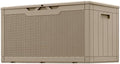 Greesum 100 Gallon Resin Patio Storage Box for Garden Tools, Coffee by BuynowfromGreesum