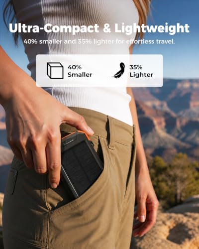 BLAVOR Solar Power Bank 10,000mAh Portable Wireless Charger for Cell Phones - Image 3