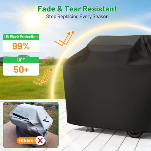 55 Inch Grill Cover, 3-4 Burner Gas BBQ Cover for Outdoor - Image 5