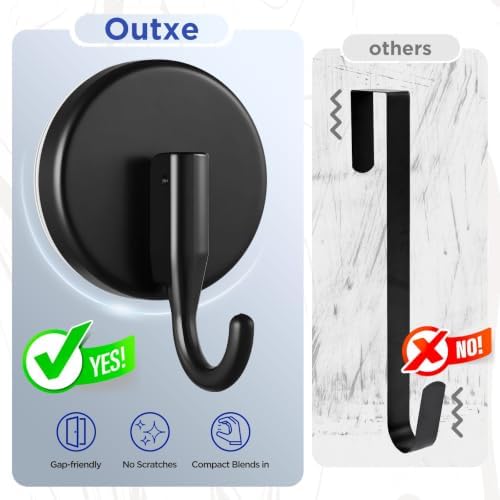 OUTXE Wreath Hanger for Front Door, Upgraded Suction Cup Reef Hook - Image 4