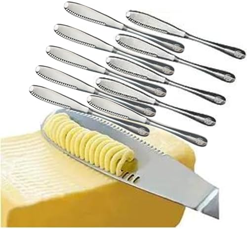 Simple preading Stainless Steel Butter Spreader, Butter Knife - 3 in 1 Kitchen Gadgets (10 Set) by Worldwideinfluence