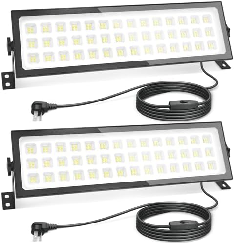 2 Pack Linkable LED Shop Lights, 100W 15000LM Garage Light 6000K by AGranTopSuperBrightLight