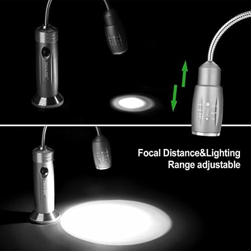 Magnetic Ultra-Bright Barbecue Grill Light with Super Bright LED Lights, Grilling Gifts for Men Dad, Flexible Gooseneck BBQ Light, Electric Grill Accessories-1 Pair (Silvery) - Image 4