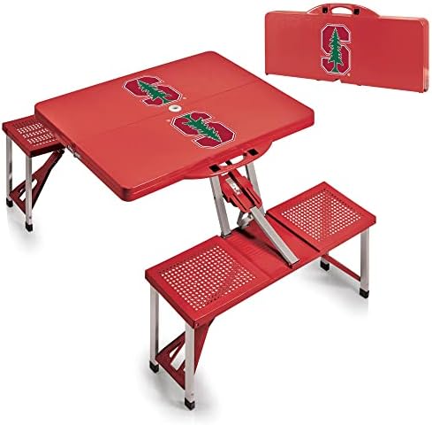PICNIC TIME NCAA North Carolina Tar Heels Folding Picnic Table - Camping Table - Outdoor Table with Umbrella Hole - Image 6