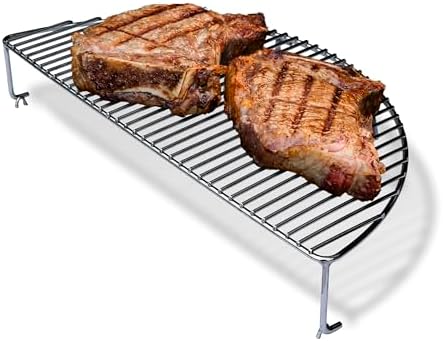 SnS Grills Slow ‘N Sear Elevated Cooking Grate - Compatible with Weber and Other Grills - Heavy Duty Stainless Steel, More Grill Space for Tailgating, Camping, and Backyard Cooking - Image 3
