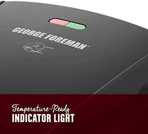 George Foreman 4-Serving Indoor Grill with Removable Plates - Image 2