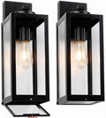 16" Fully Enclosed Outdoor Wall Light, Modern Exterior Lighting Fixtures by Yolsunes