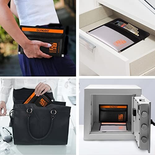 Fire Proof Money Bag for Cash, Small Color-Coded 2-Pack - Image 3