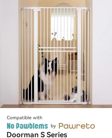 No Pawblems Gate Extension, 2.76" Width Expander for 55.0" Pet Gate, White - Image 4